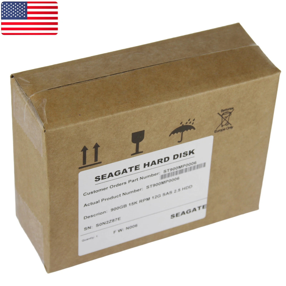 One Seagate 900GB 2.5" Hard Drive ST900MP0006 15K SAS Internal - US#u