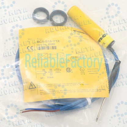 Turck BC5-S18-Y1X Capacitive Sensor Embeddable 5mm Range 18mm Plastic Barrel
