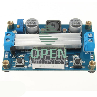 100W 3-35V 12V to 3.5-35V Boost Step-up Module LED Voltmeter +Heat Sink
