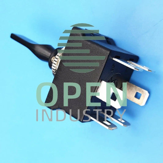 Black 6Pin DPDT 3Position 12mm ON-OFF Momentary Toggle Switch DC12V 20A
