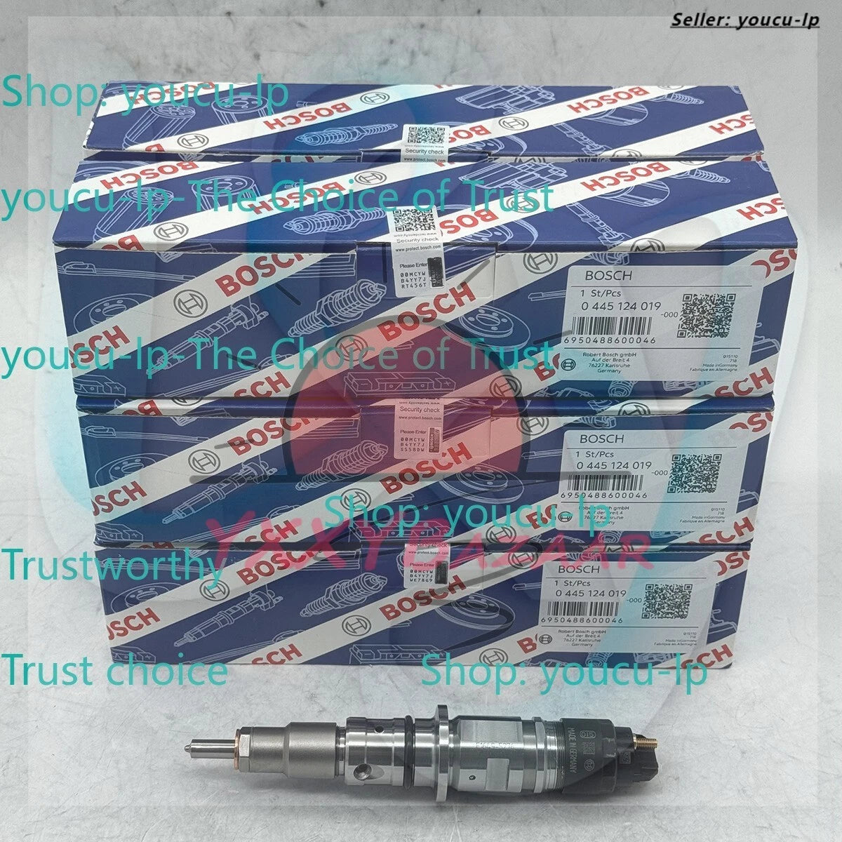 6PCS Fuel Injector Bosch for Cummins QSB4.5L QSB6.7L Engine 0445124019 5289266