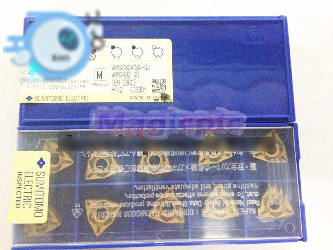 10PCS/Box Sumitomo WNMG080408N-GU AC630M WNMG432EGU Carbide Inserts CNC