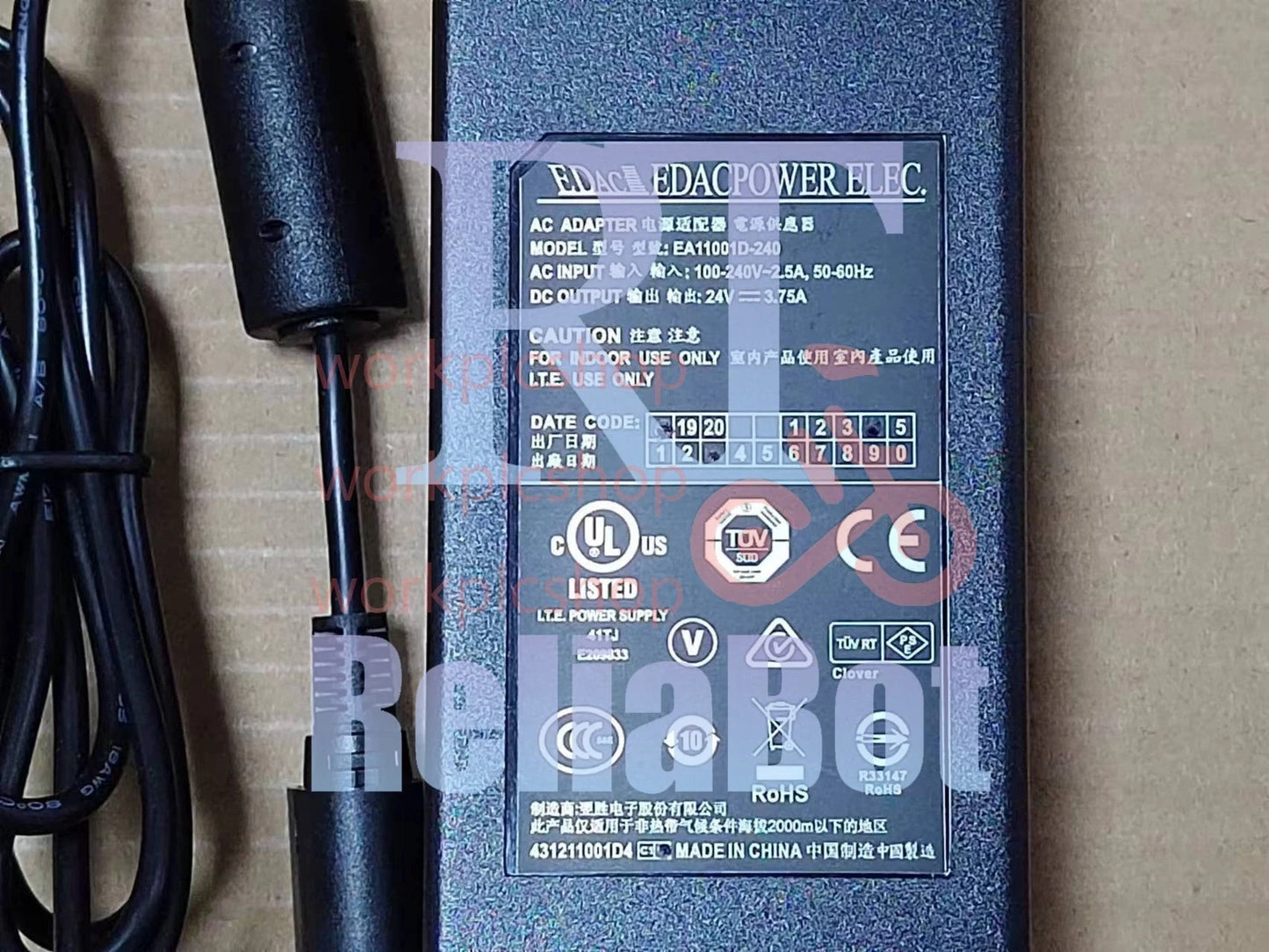 3-Pin AC Adapter Power Supply Cord Charger for Exfo FTB-2 Platform
