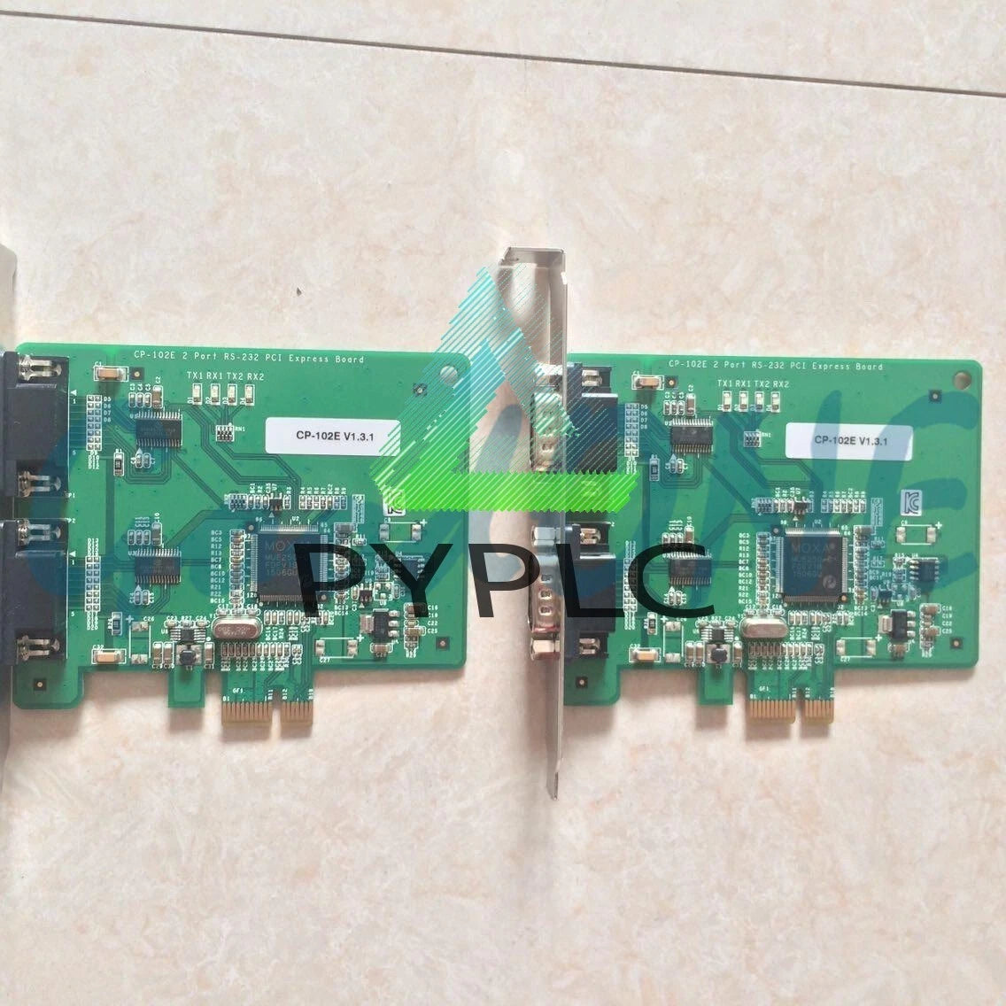 1PC MOXA CP-102E RS-232 PCI-E 2-Serial port Multi-serial card