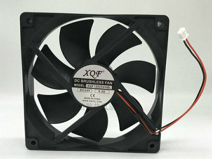 new 1x XQF Fan XQF12025VHBL DC 24V 0.5A 12025 12CM 2 Pin - HBL