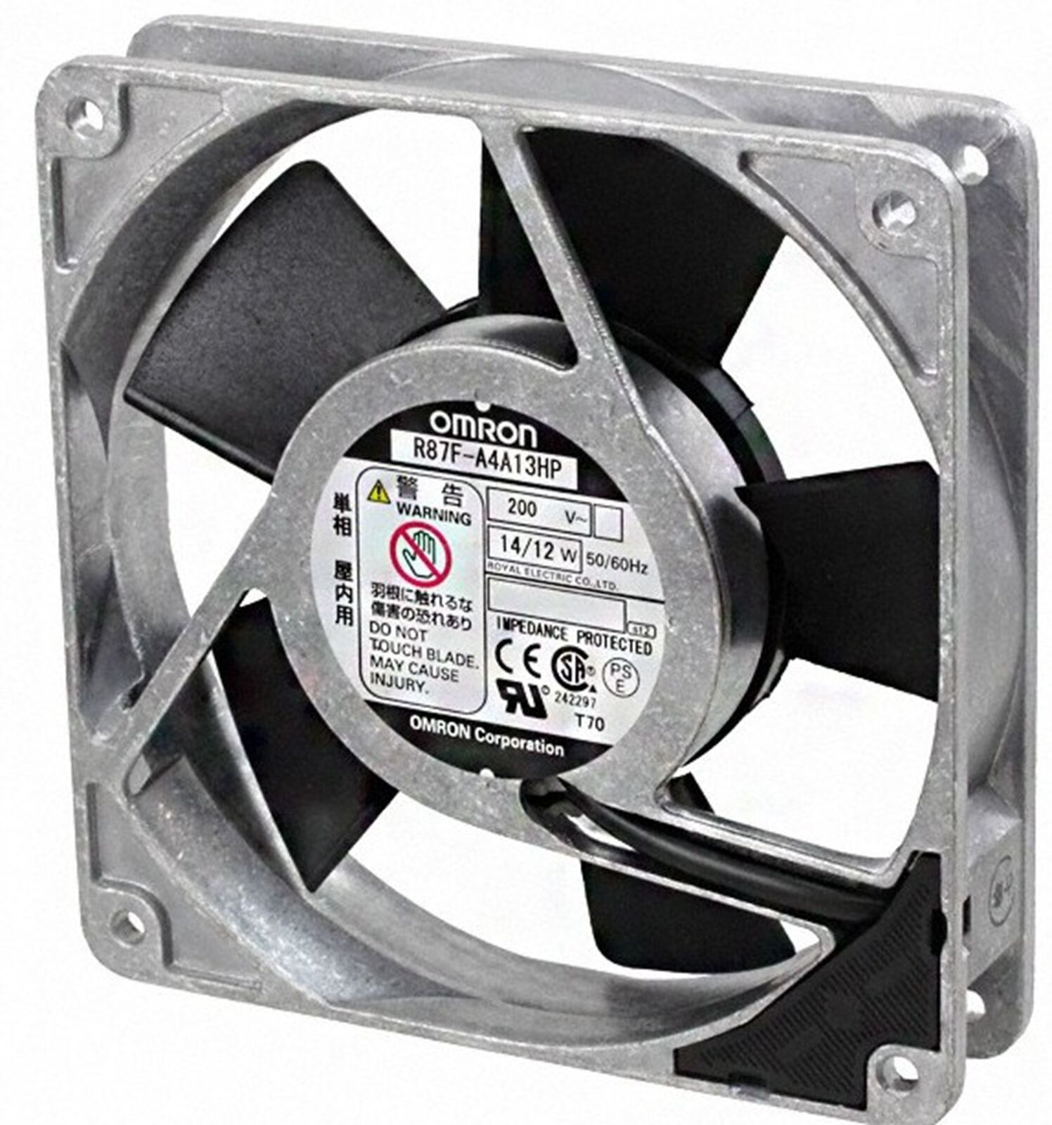 OMRON R87F-A4A13HP Axial Fan 200V 12CM - OMRON