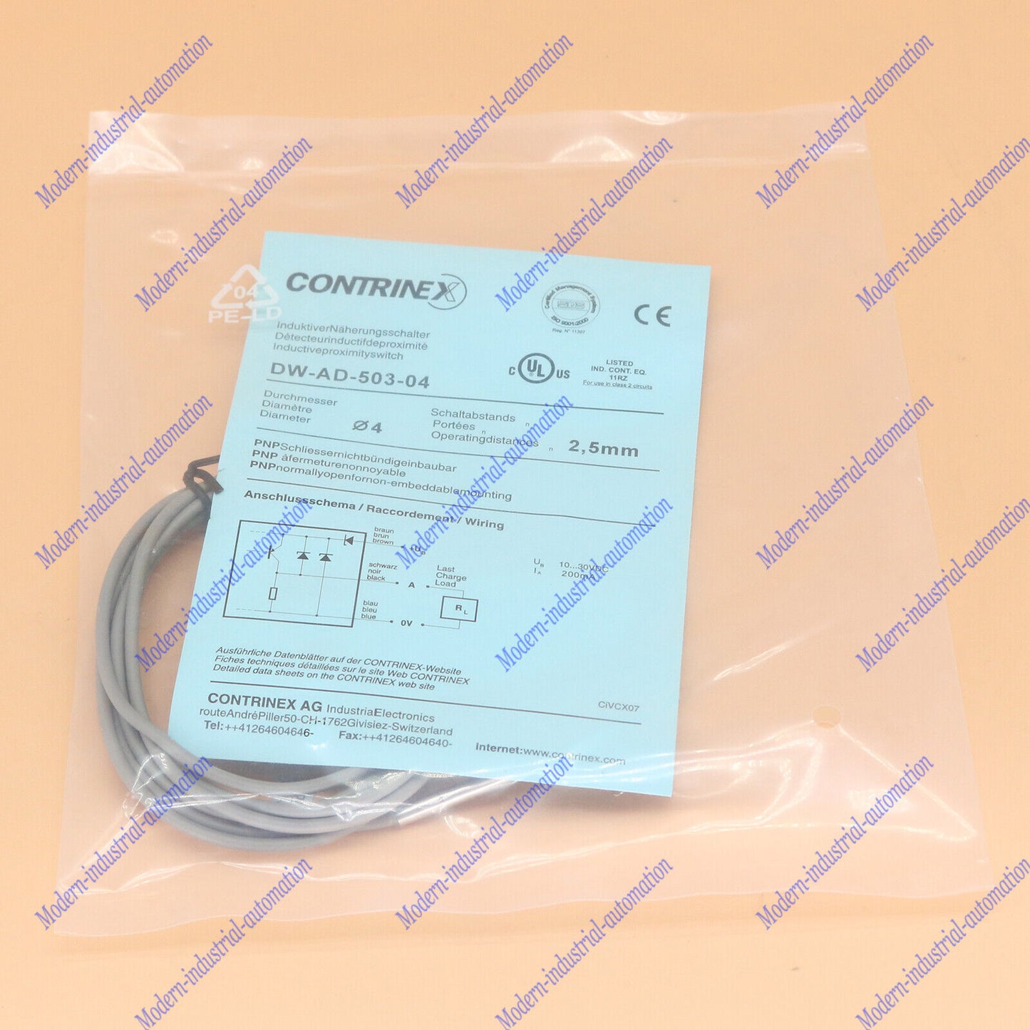 1PC  For Contrinex DW-AD-503-04 Proximity Switch Free Shipping#QW