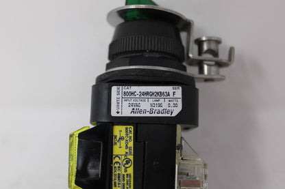 used Allen Bradley 800HC-24HRGH2KB63A Selector Switch - ALLEN BRADLEY