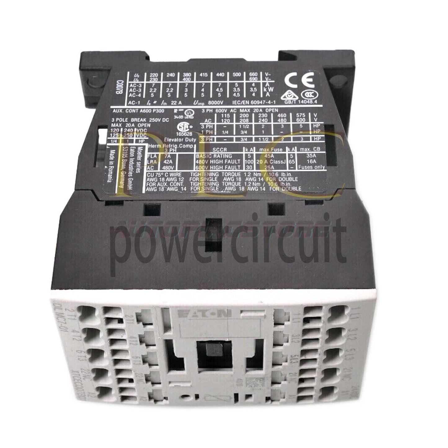 1PCS EATON DILMC7-01 DC24V XTCEC007B01 Dc contactor In Box~