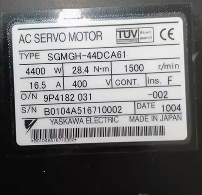 new YASKAWA SGMGH-44DCA61 Servo Motor - YASKAWA