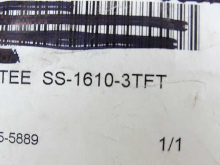 SWAGELOK SS-1610-3TFT FITTING - SWAGELOK