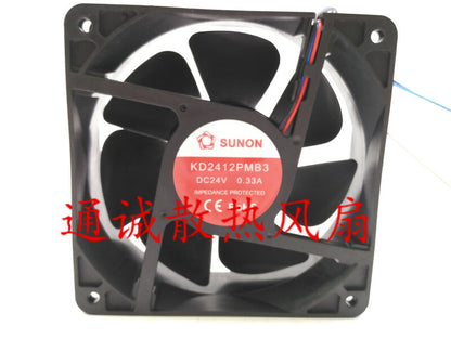 SUNON KD2412PMB3 24V 0.33A 12 cm welding machine inverter fan
