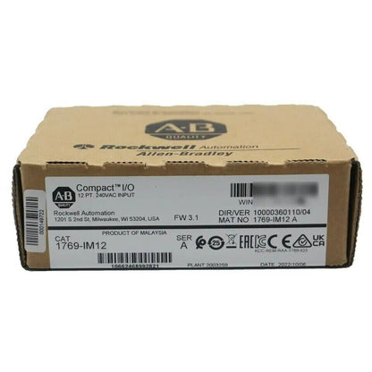 New Factory Sealed AB 1769-IM12 SER A CompactLogix 12Pt 240VAC Input Module - FACTORY SEALED