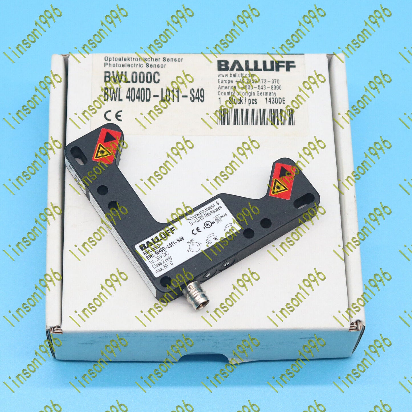 1PC BALLUFF Photoelectric Sensor BWL 4040D-L011-S49 Fast - BALLUFF