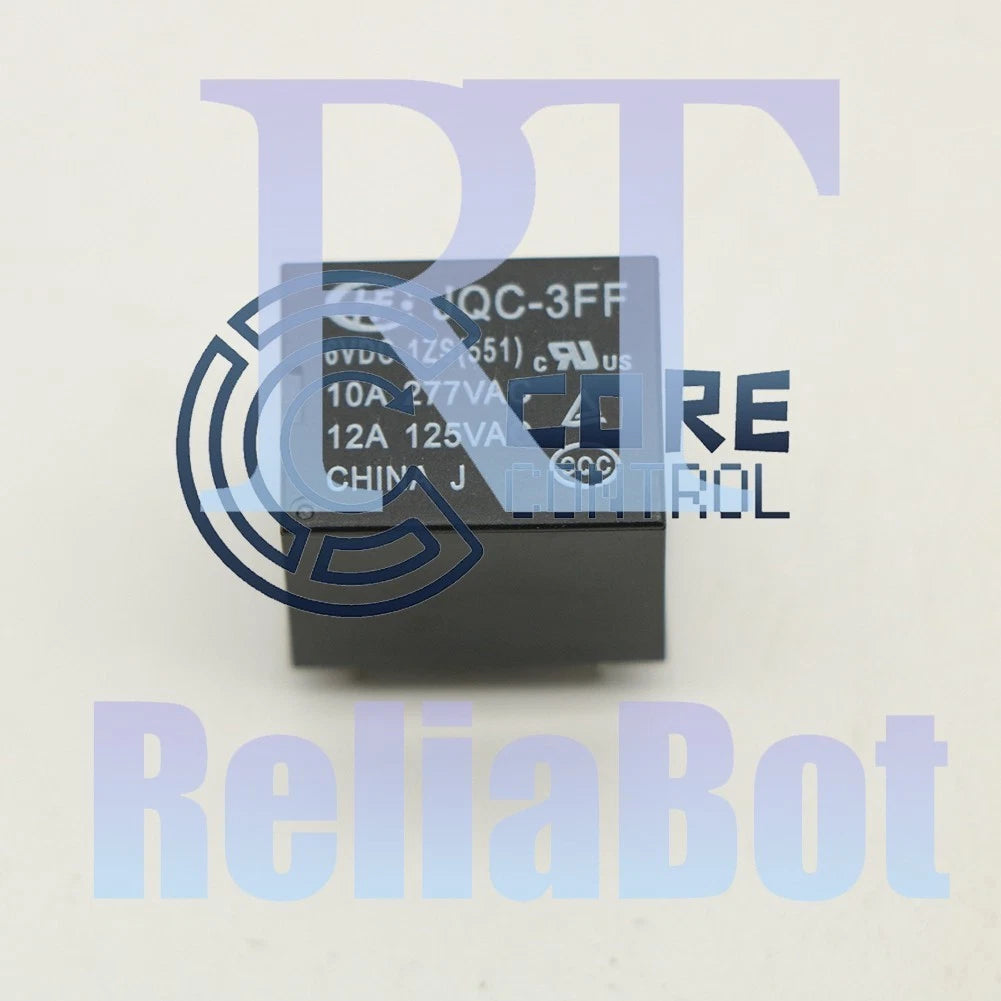1PC HF3FF-006-1ZS 6VDC Power Relay 10A 277VAC 5Pins Replace JQC-3FF-6VDC-1ZS