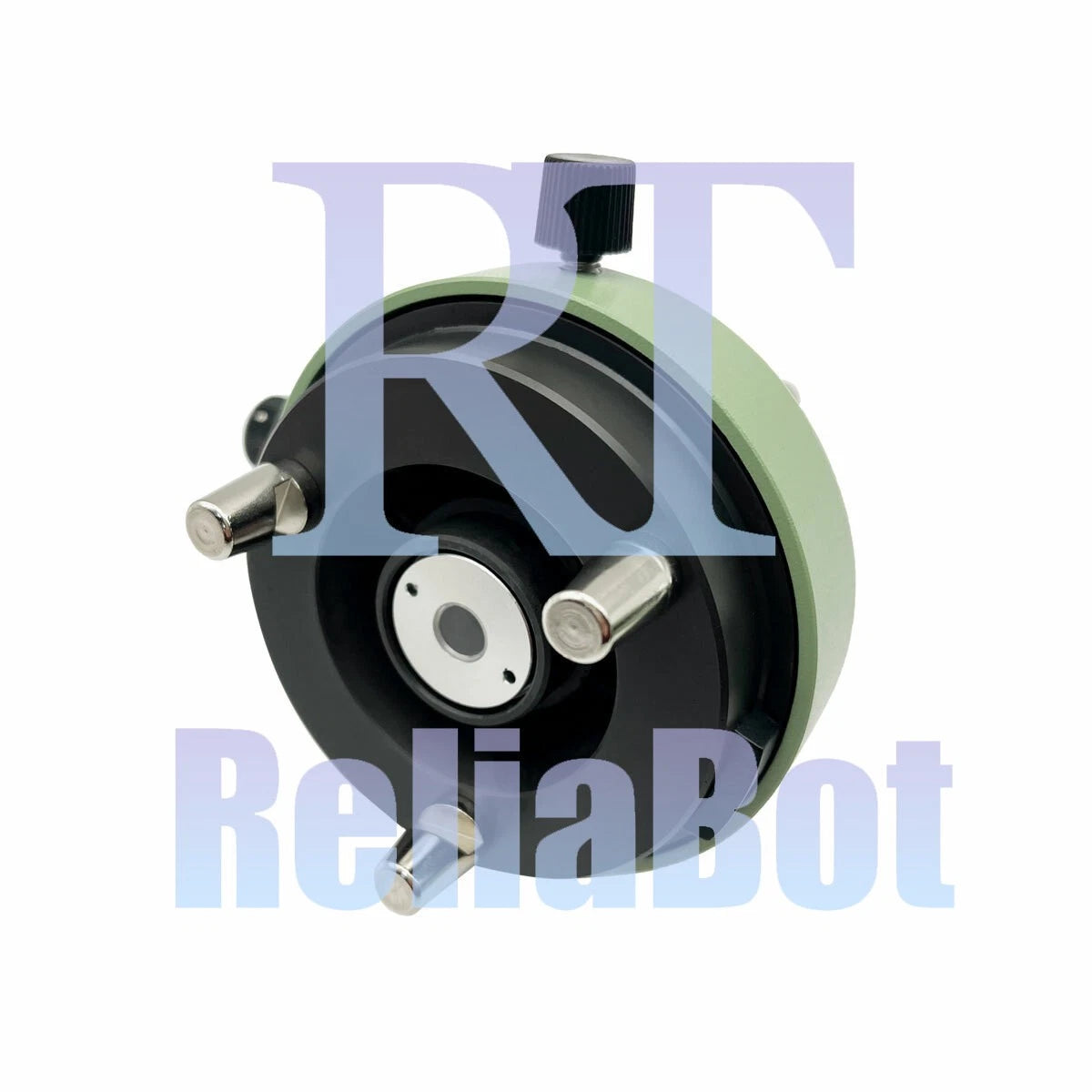 GREEN THREE-JAW METAL TRIBRACH ADAPTER WITH OPTICAL PLUMMET FOR PRISM