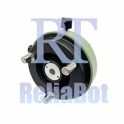 GREEN THREE-JAW METAL TRIBRACH ADAPTER WITH OPTICAL PLUMMET FOR PRISM