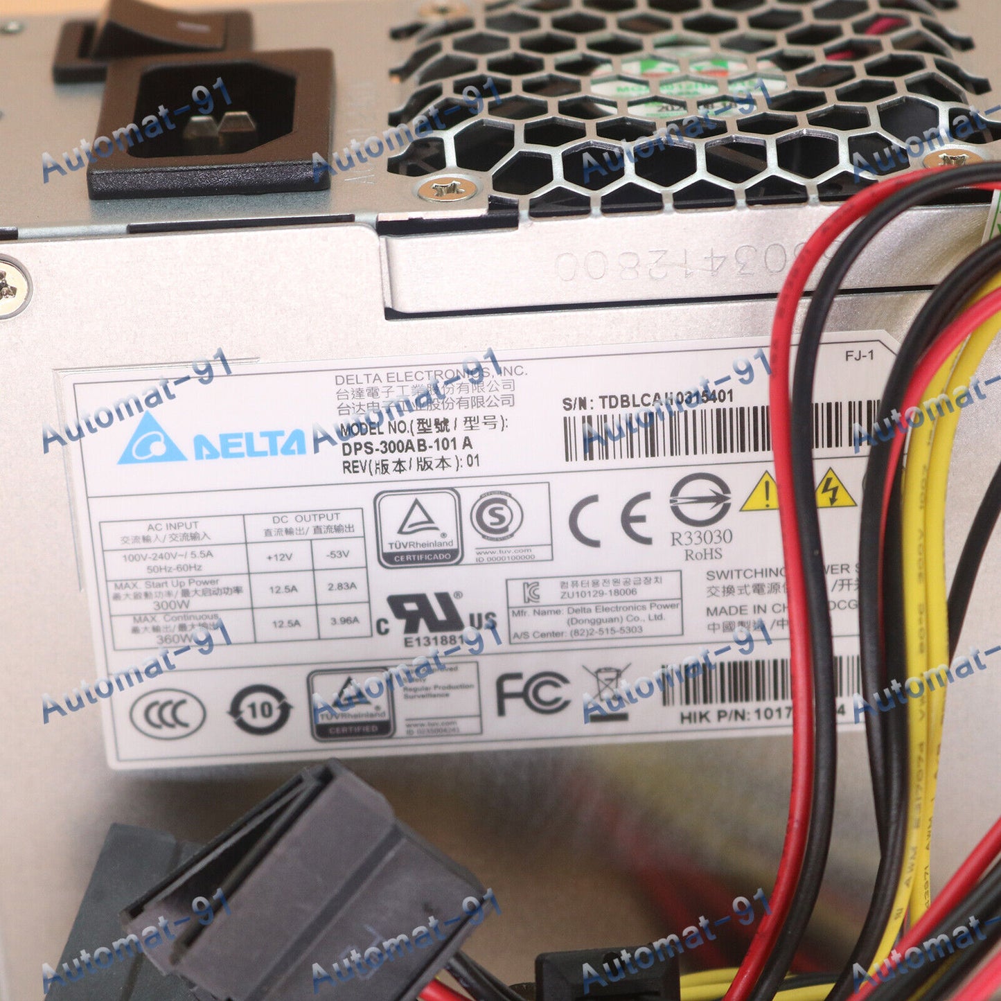new DELTA DPS-300AB-101A For Haikang POE Video Recorder Monitoring Power Supply 1PC - DELTA