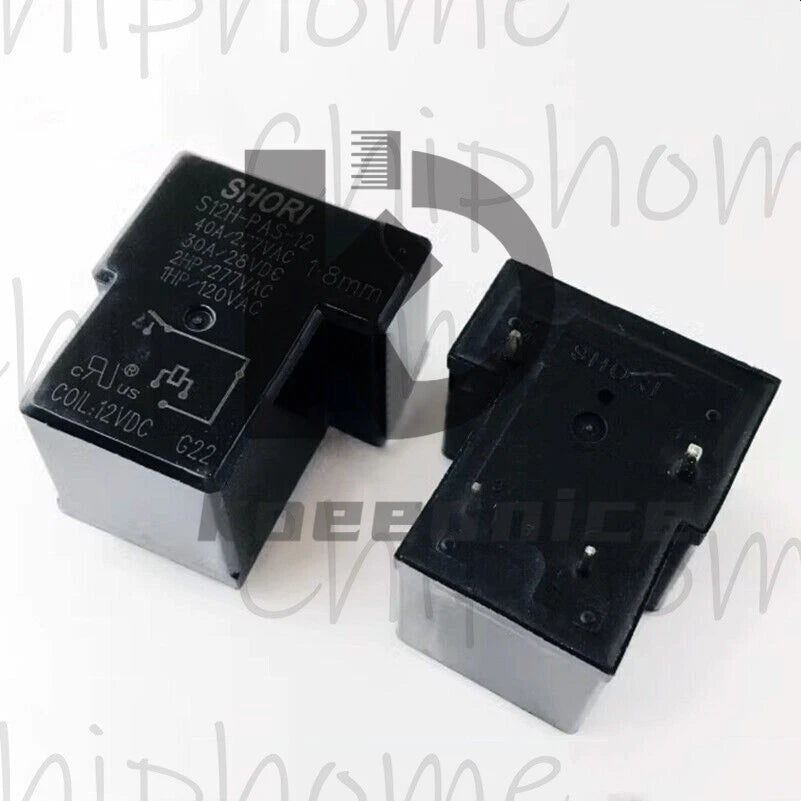 1PC SHORI S12H-PAS-12 12VDC Power Relay 4Pins 40A 277VAC