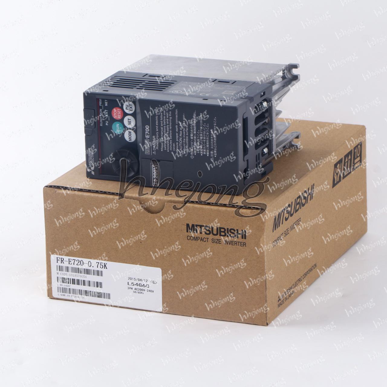 FR-E720-0.75K Inverter, High-Power Inverter, MITSUBISHI Inverter, 0.75 KVA Inverter, 50/60Hz Inverter, 208VAC Inverter - MITSUBISHI