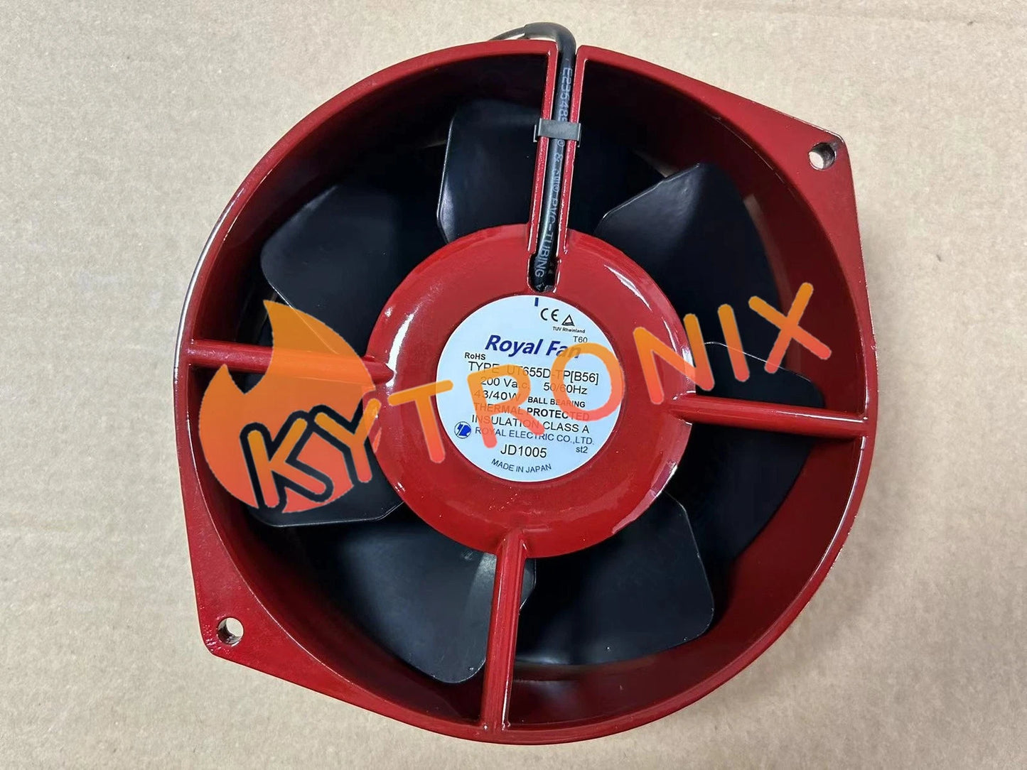 ORIGIANL ROYAL FAN UT655D-TP [B56] axial flow cooling fan 0.24/0.26A 200VAC
