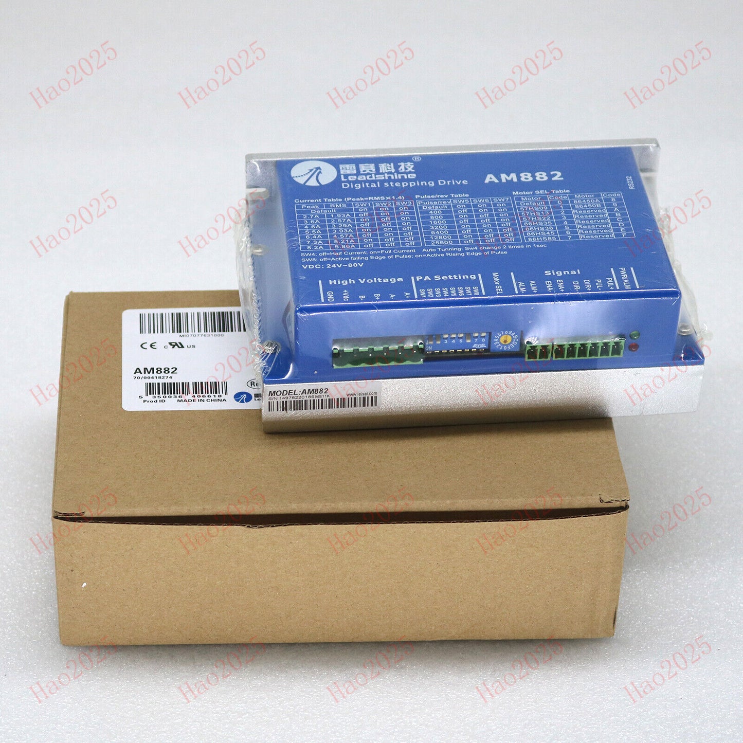 new AM882 Leadshine Stepper Motor Driver 80V 8.2A with Sensorless Detection SHIP - LEADSHINE
