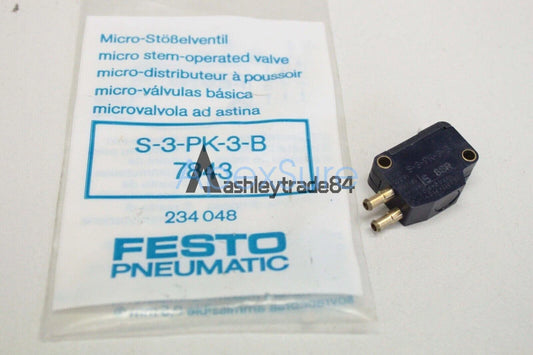 1PCS FESTO micro cylinder shaft drive valve S-3-PK-3-B 7843