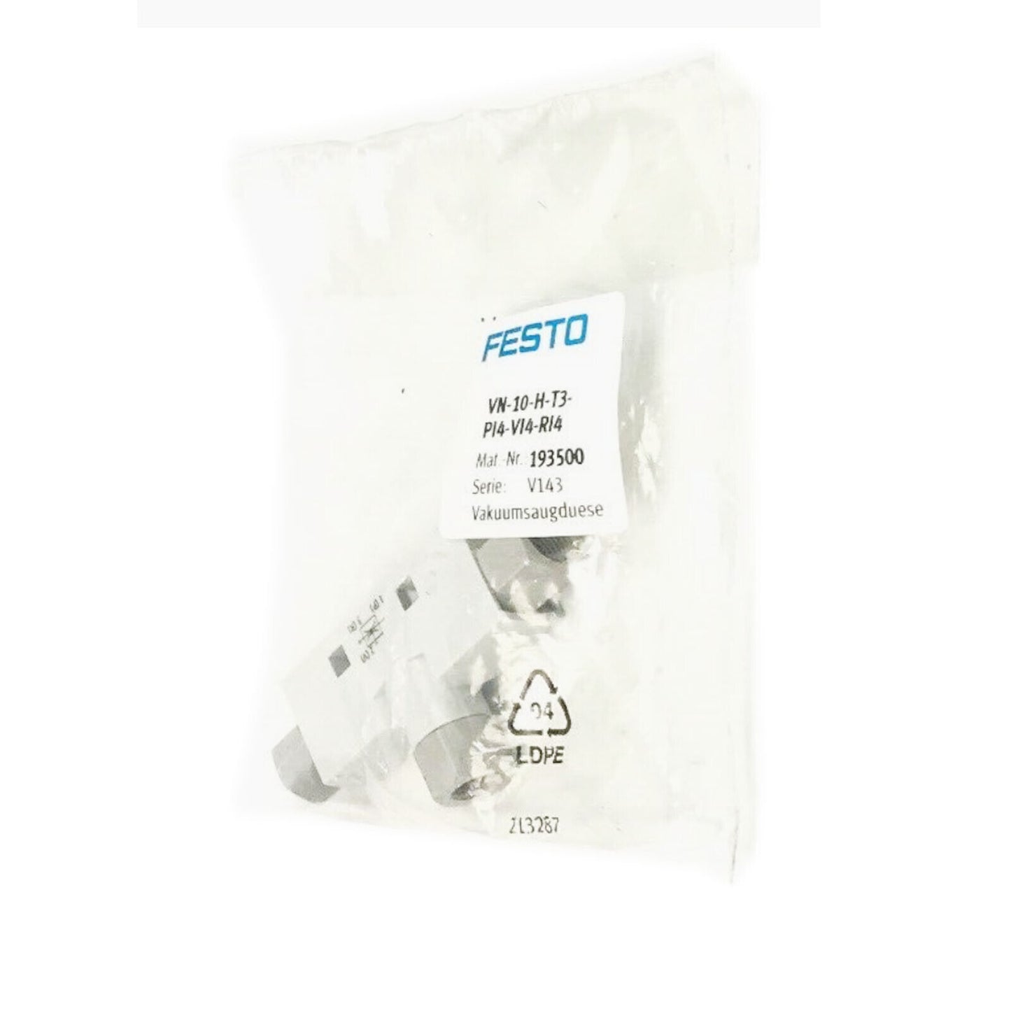 Festo Vacuum Suction Nozzle VN-10-H-T3-PI4-VI4 - FESTO