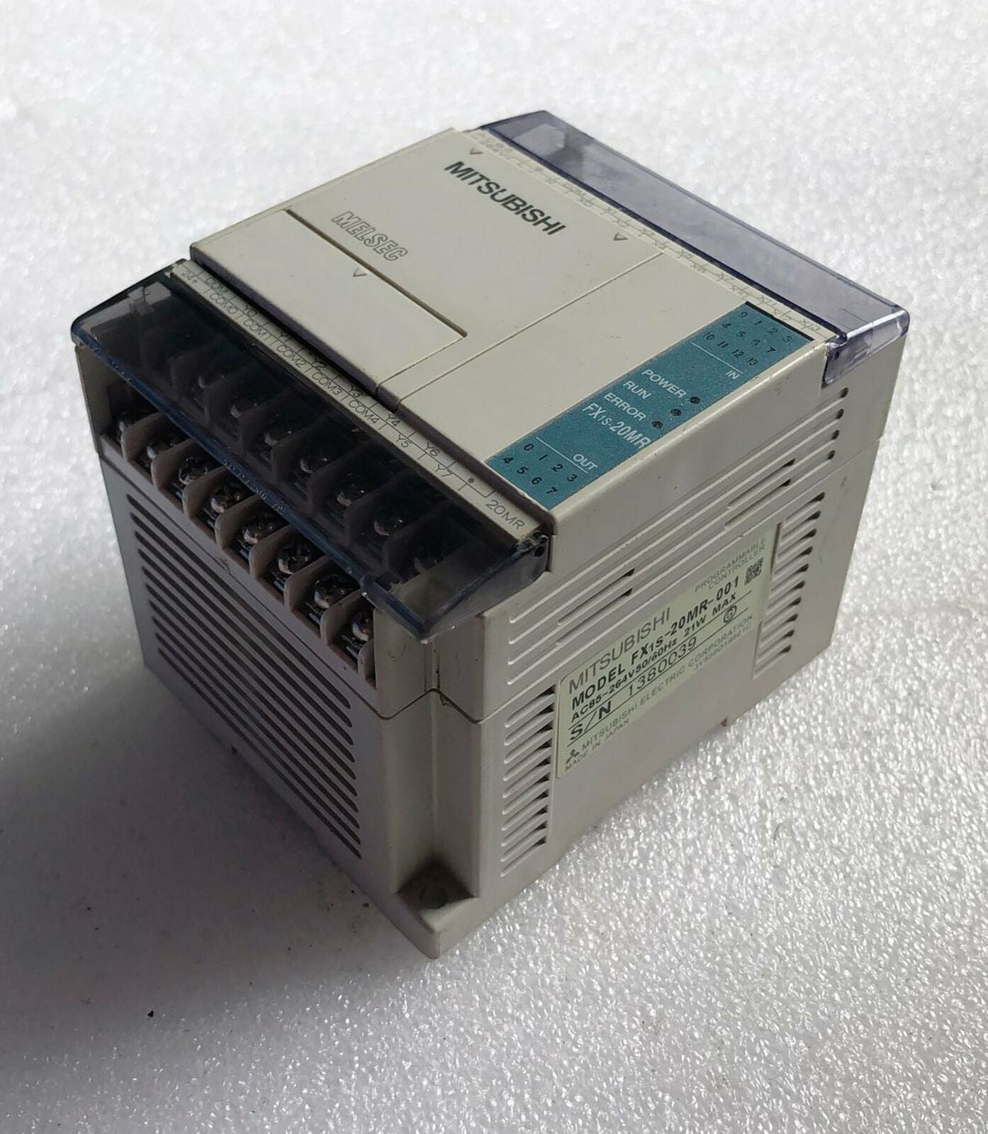 used ONE Mitsubishi FX1S20MR001 FX1S-20MR-001 Tested in good condition - MITSUBISHI