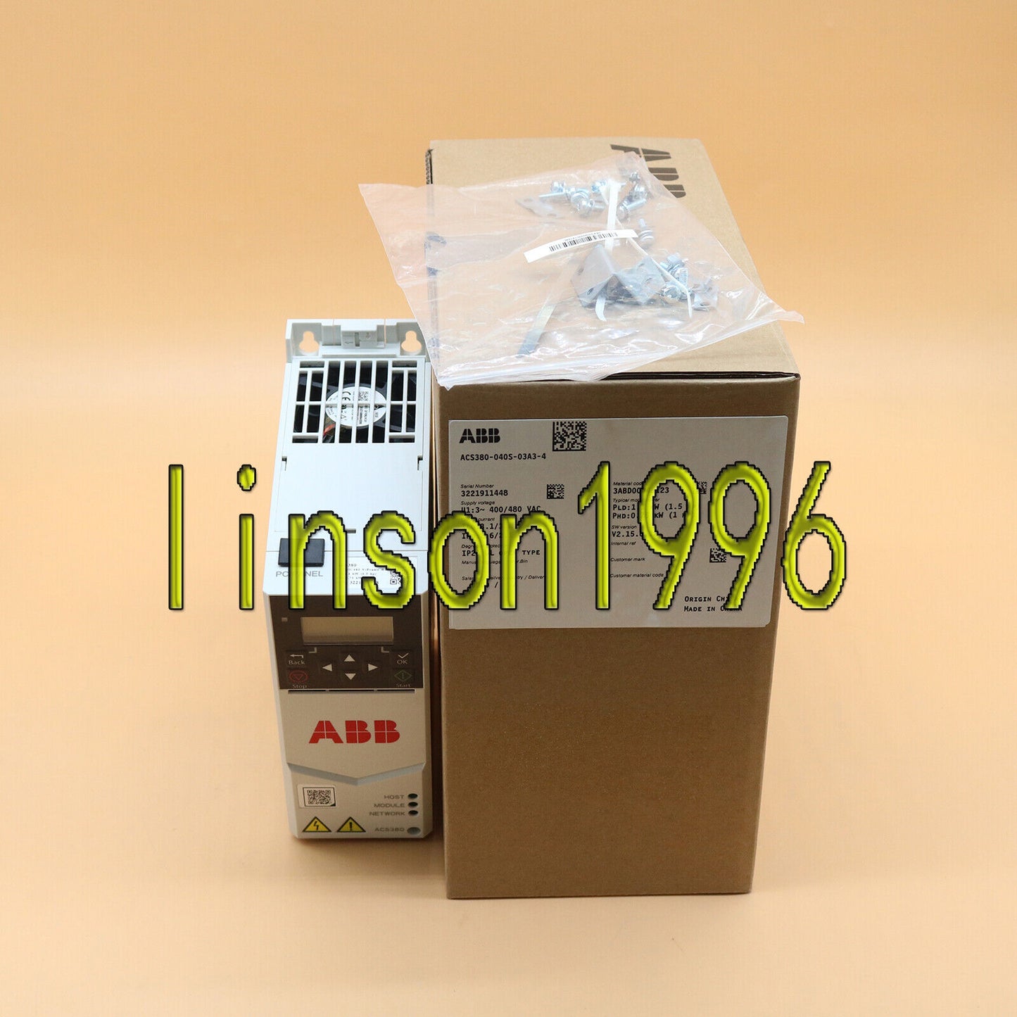 ABB Inverter ACS380-040S-03A3-4 3P 380V-480V 1.1kW Fast Delivery - ABB
