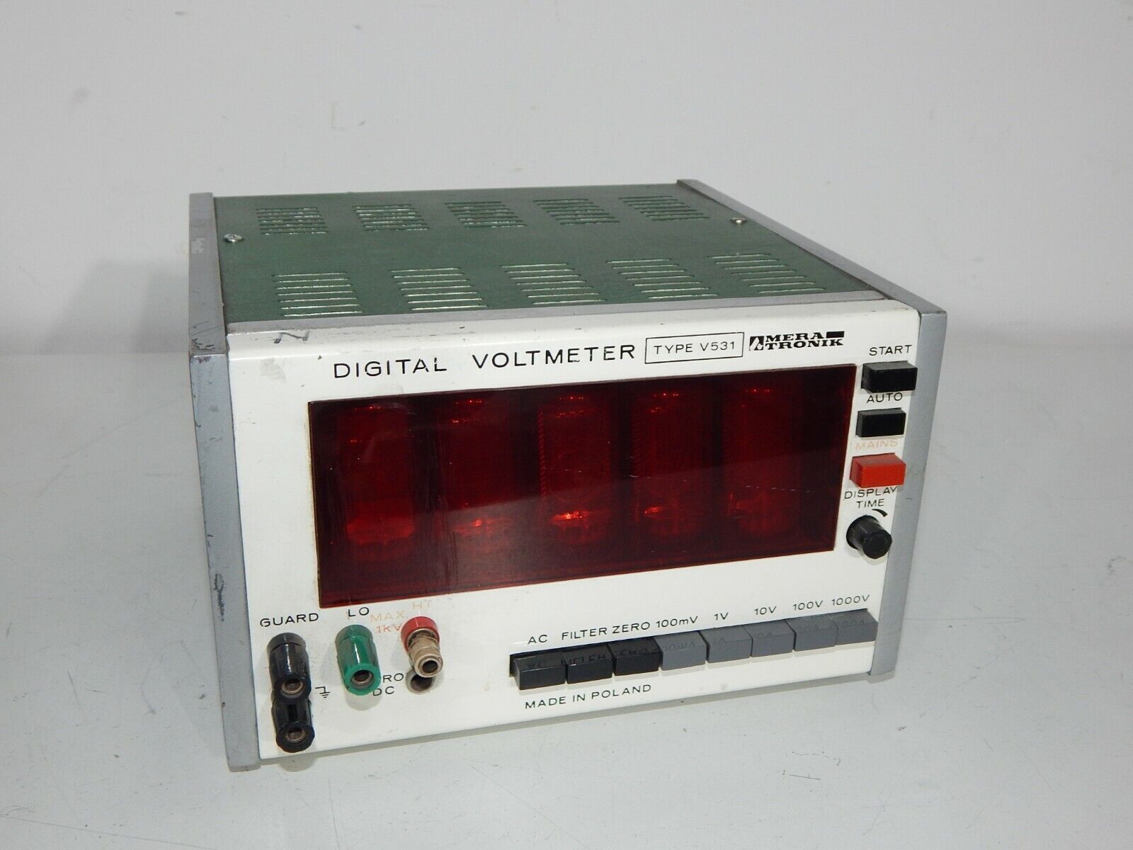 Used Measuring Device Digital Voltmeter V531 MERATRONIK NIXIE tube - MERATRONIK