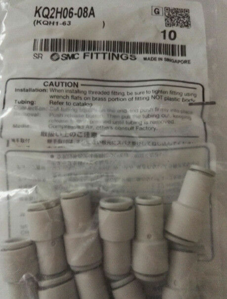 1Bag/10pcs  SMC KQ2H06-08A Fittings #SM