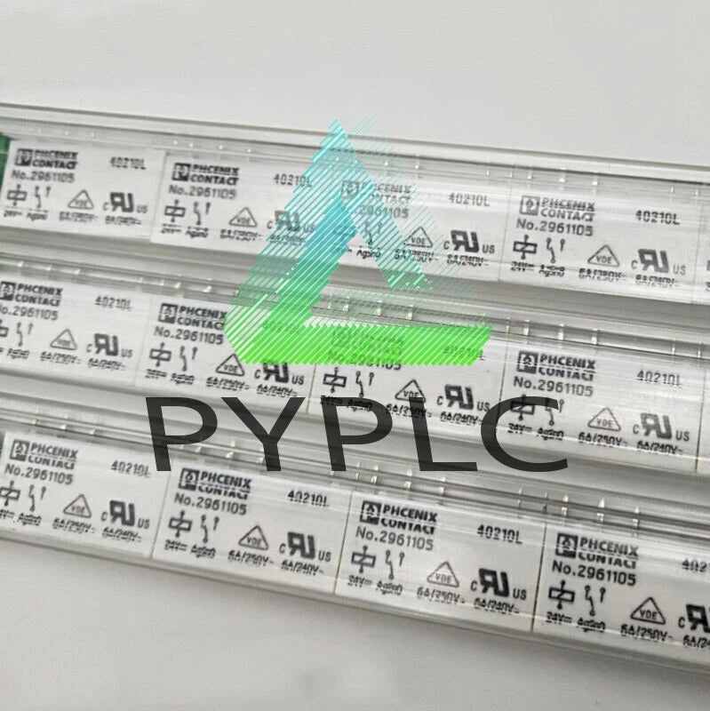 10Pcs Phoenix Contact NO.2961105 Power Relay 6A 250VAC 24VDC 5 Pins