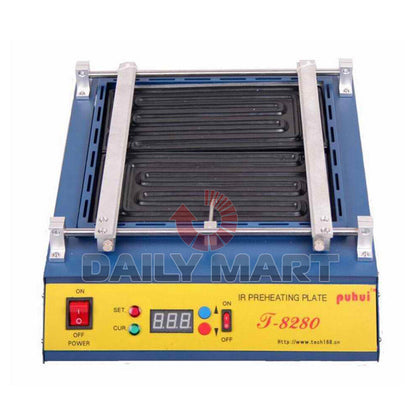new T-8280 Infrared IR PCB Preheater Preheating Oven 1600W