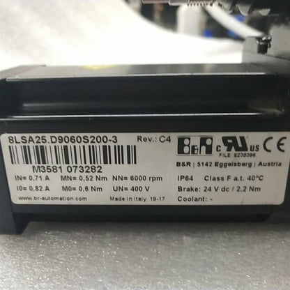 used 1PCS B&R 8LSA25.D9060S200-3 Servo Motor - B&R