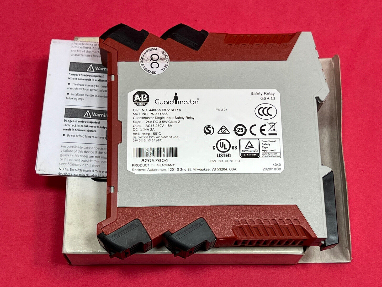 Allen Bradley 440R-S13R2 Safety Dual Channel Contact - ALLEN BRADLEY