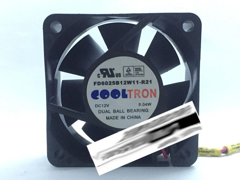 COOLTRON FD6025B12W11-R21 12V 5.04W 6025 6CM inverter cooling fan