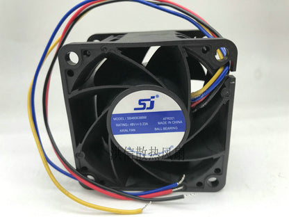 SJ 6038 SB480638BM 48V 0.23A Four-wire PWM function cooling fan