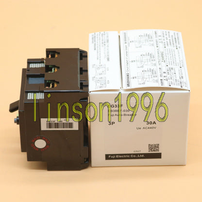 New One For FUJI EG33F 3P 30A Circuit Breaker In Box - FUJI