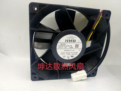 new 1 PCS NMB Fan 12038VA-24N-FB DC 24V 0.96A 12038 12CM 3 pin inverter Cooling fan - NMB