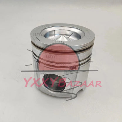 Set of 6 Piston +Ring + PISTON PIN Cummins Fits For 2004-2007 Dodge Ram 5.9L 24v