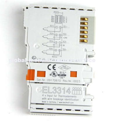 BECKHOFF EL3314 PLC Module with 4-20mA Output, EtherCAT, 24VDC, DIN Rail, IP67 - BECKHOFF