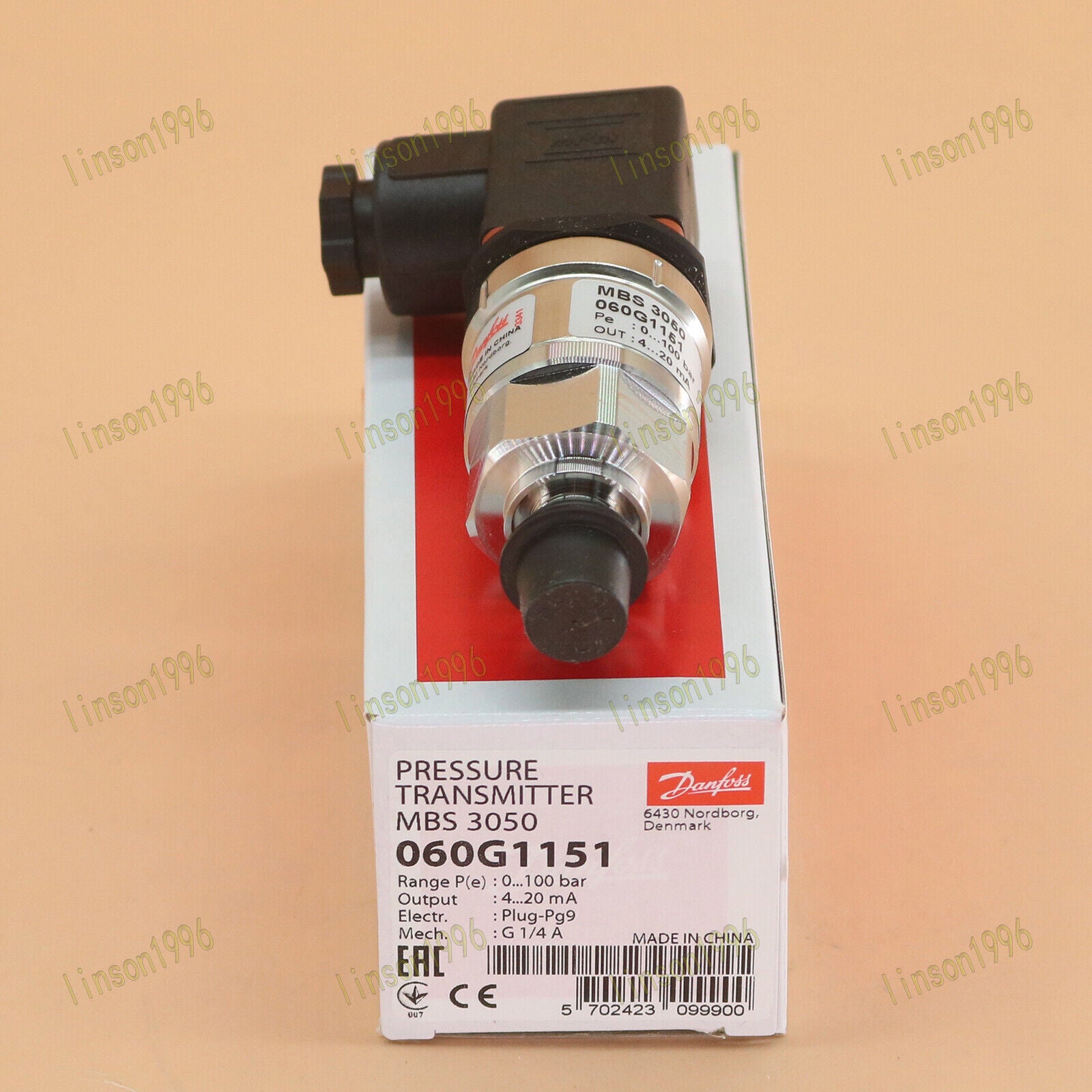 new 1PC  Danfoss Pressure Transmitter MBS 3050 060G1151  SHIP Danfoss