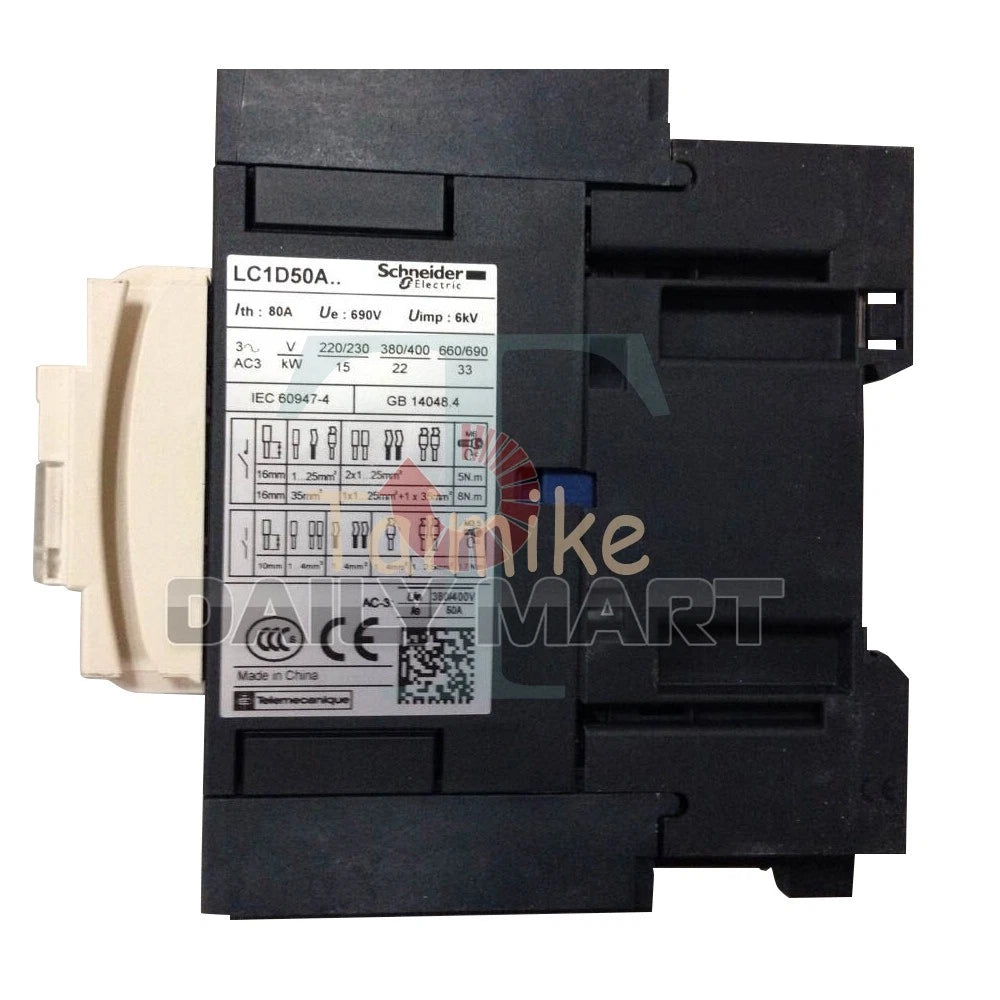 Schneider Electric LC1D50AQ7C TeSys Industrial AC Contactor Relay