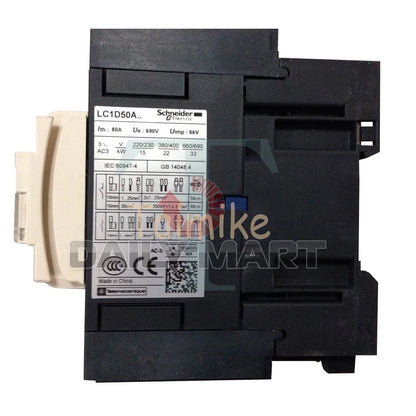 Schneider Electric LC1D50AQ7C TeSys Industrial AC Contactor Relay