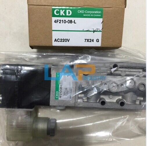 CKD 4F210-08-L AC220V Solenoid Valve - 1 Piece - CKD AUTOMATION