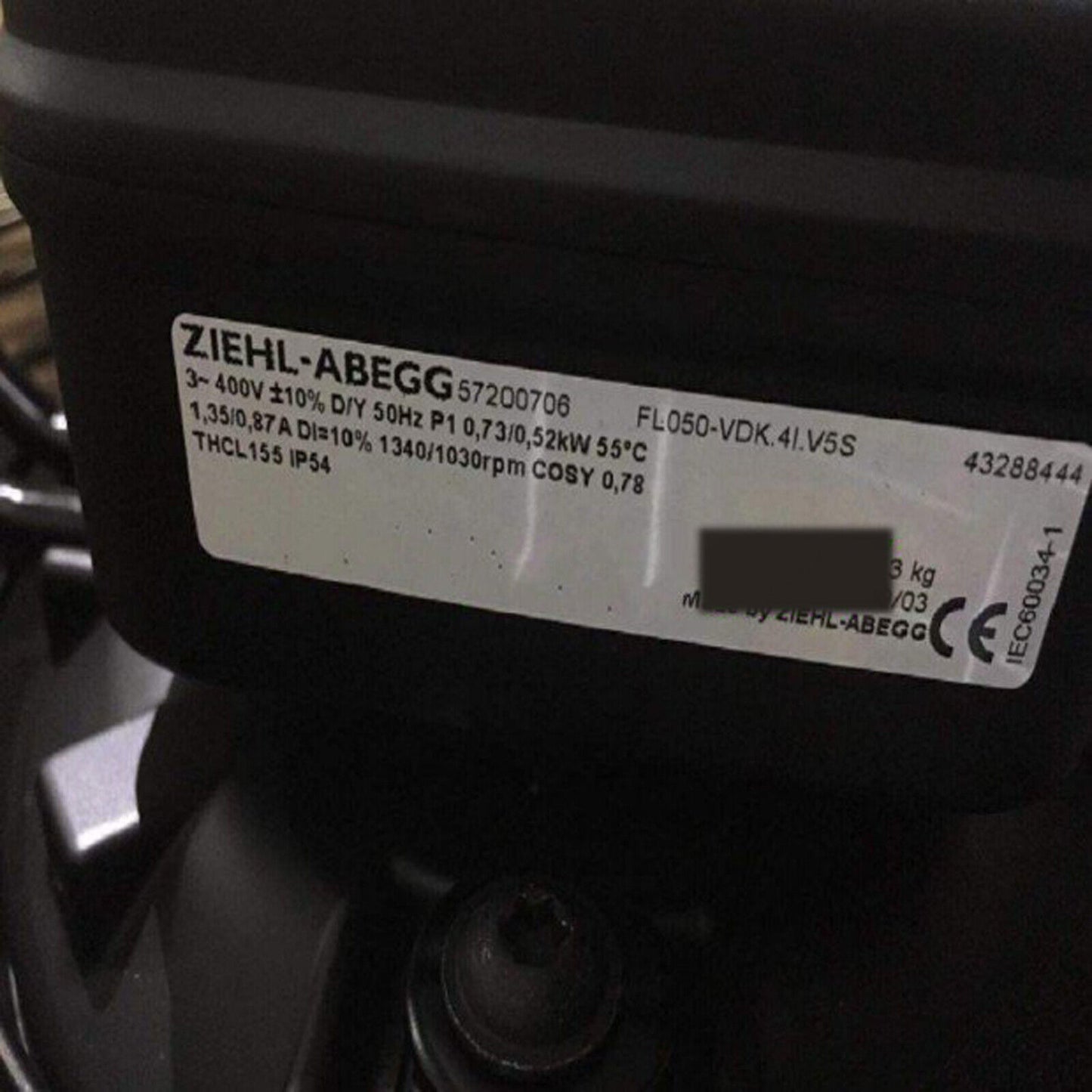 new ZIEHL-ABEGG FL050-VDK.4I.V5S 1PC Axial Fans ping - ZIEHL-ABEGG