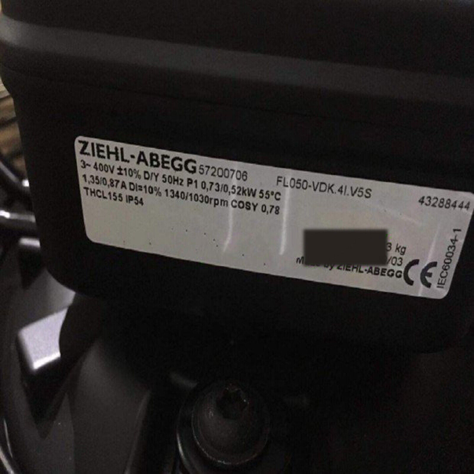 new ZIEHL-ABEGG FL050-VDK.4I.V5S 1PC Axial Fans ping - ZIEHL-ABEGG