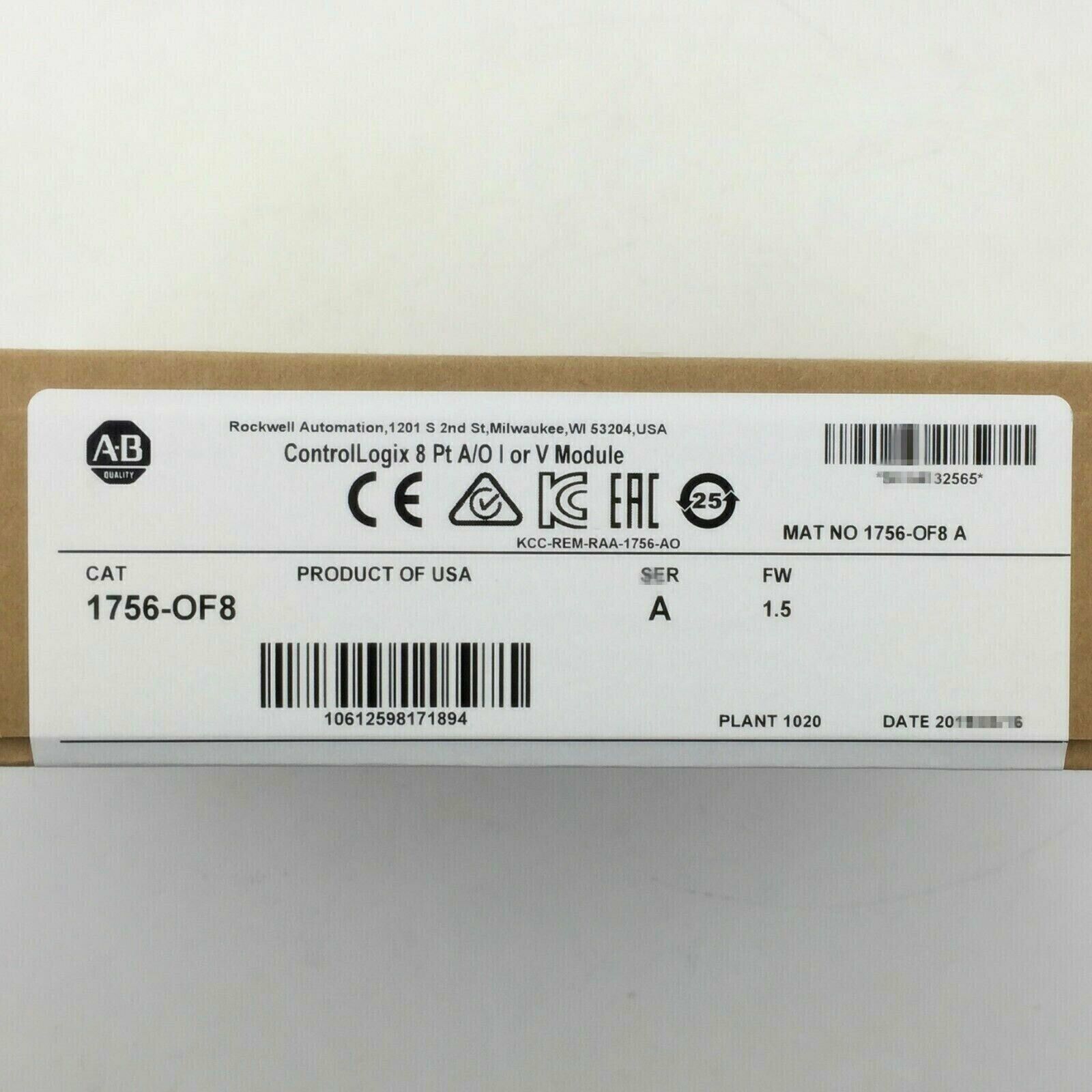 ControlLogix 8 Pt PLC Output Module Factory Sealed - CONTROLLOGIX