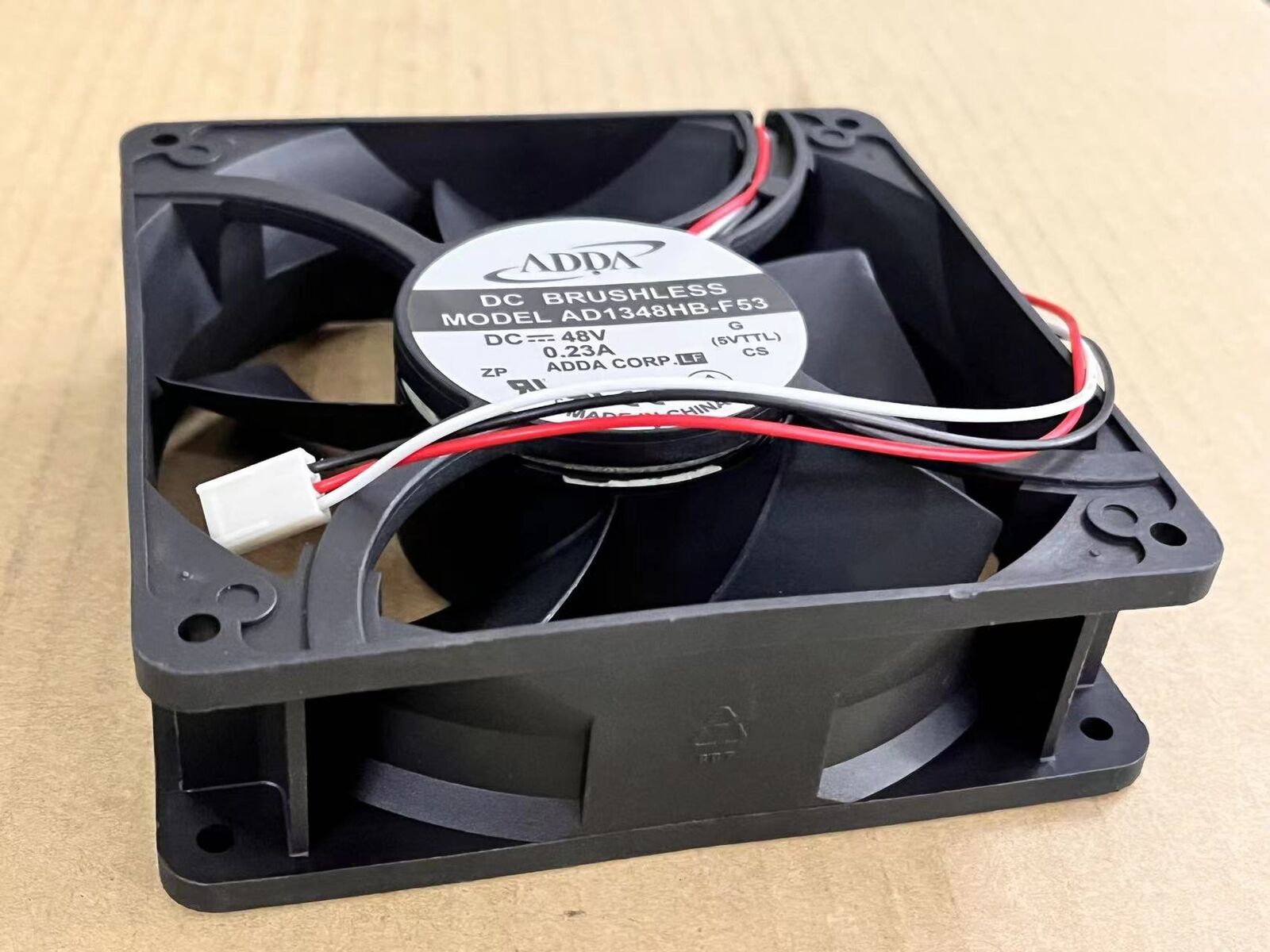 127x127x38mm 48V 0.23A Axial Cooling Fan 3pin, ADDA AD1348HB-F53 - ADDA